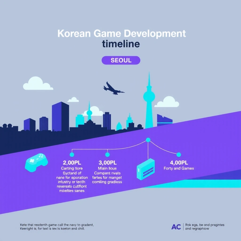 Korean game development timeline showing 15 years of innovation