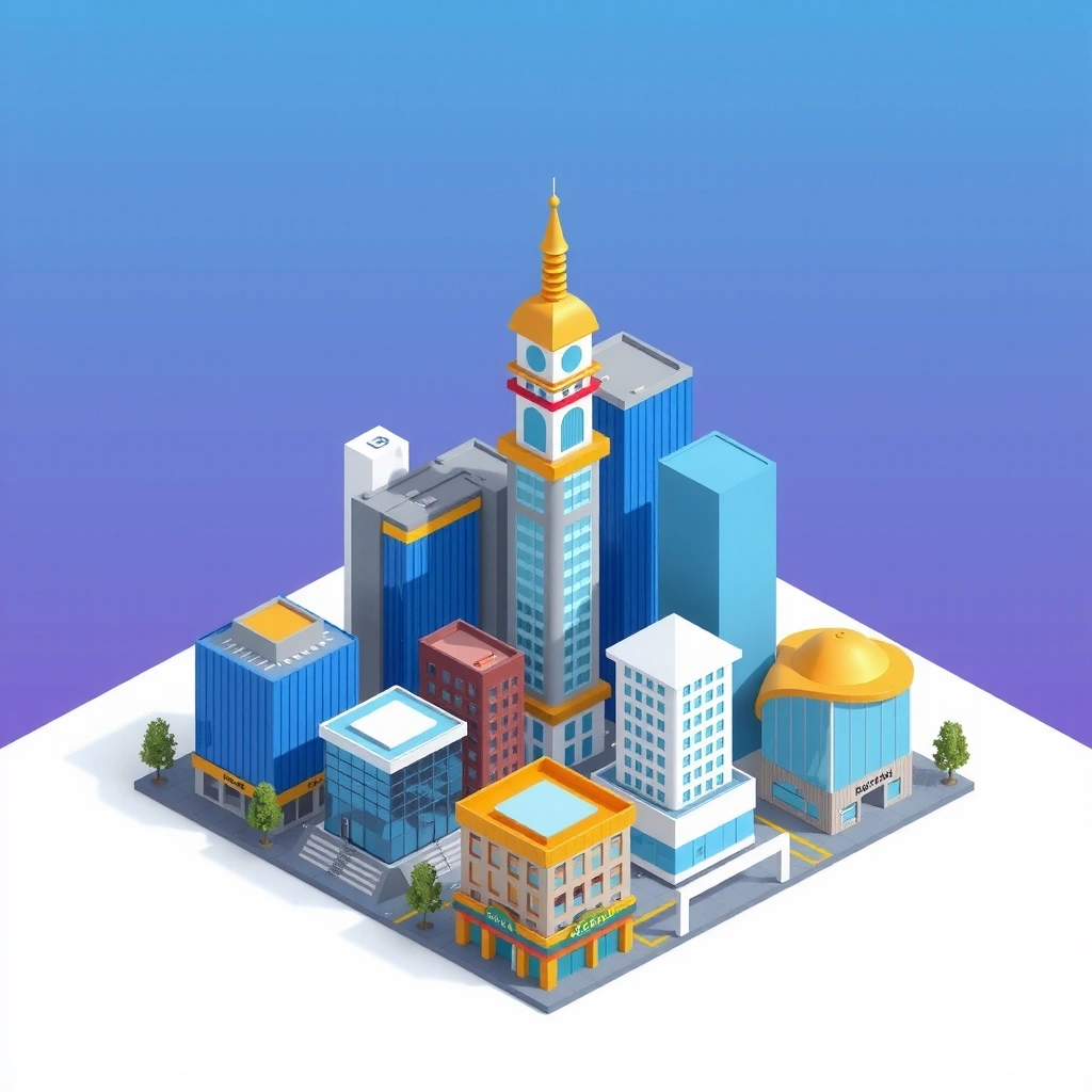 Korean urban strategy mobile game