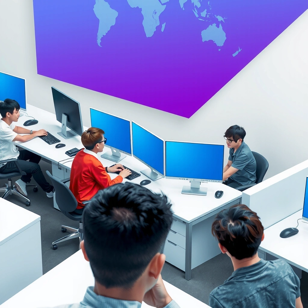 Korean game development collaboration scene